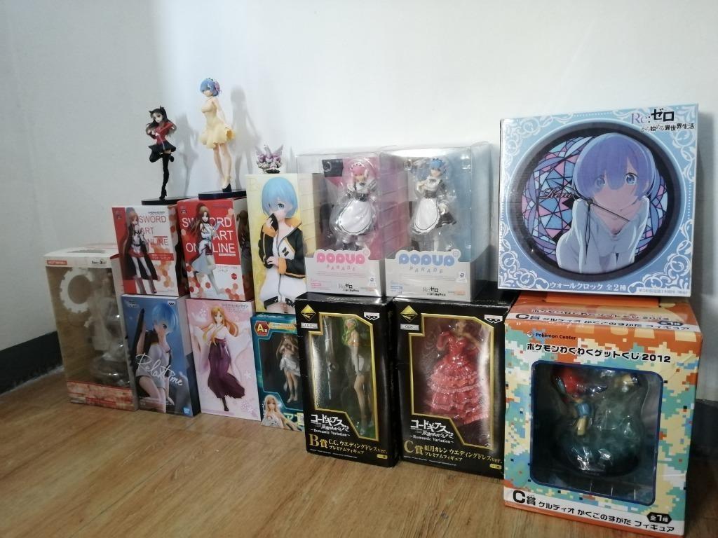 Anime Figures stored inside boxes