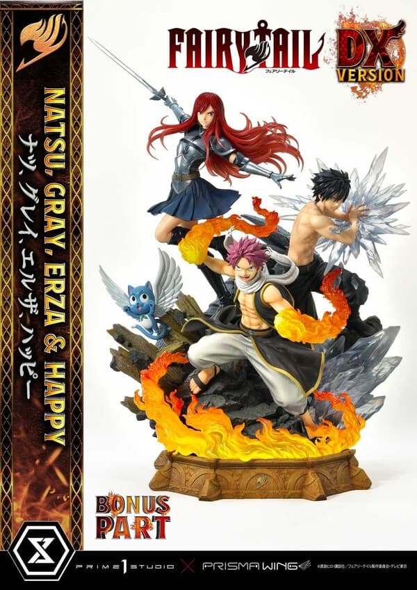 Fairy Tail - Erza Scarlet - Gray Fullbuster - Happy - Natsu Dragneel - Concept Masterline (CMFT-01DXS) - Prisma Wing - 1/6 - DX Bonus Version