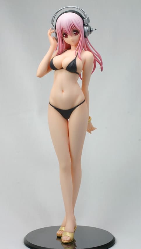 SoniComi (Super Sonico) - Sonico - 1/7 - Color Resin, Black Swimsuit ver.