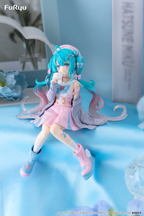 Piapro Characters - Hatsune Miku - Noodle Stopper Figure - Koisuru Sailor Fuku, Gray ver.