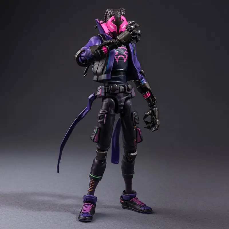 Spider-Man: Across the Spider-Verse SV Action Miles G. Morales Posable Figure, view 2 of 12