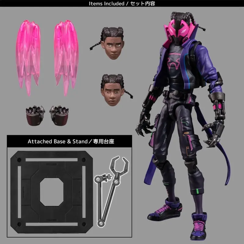 Spider-Man: Across the Spider-Verse SV Action Miles G. Morales Posable Figure, view 12 of 12