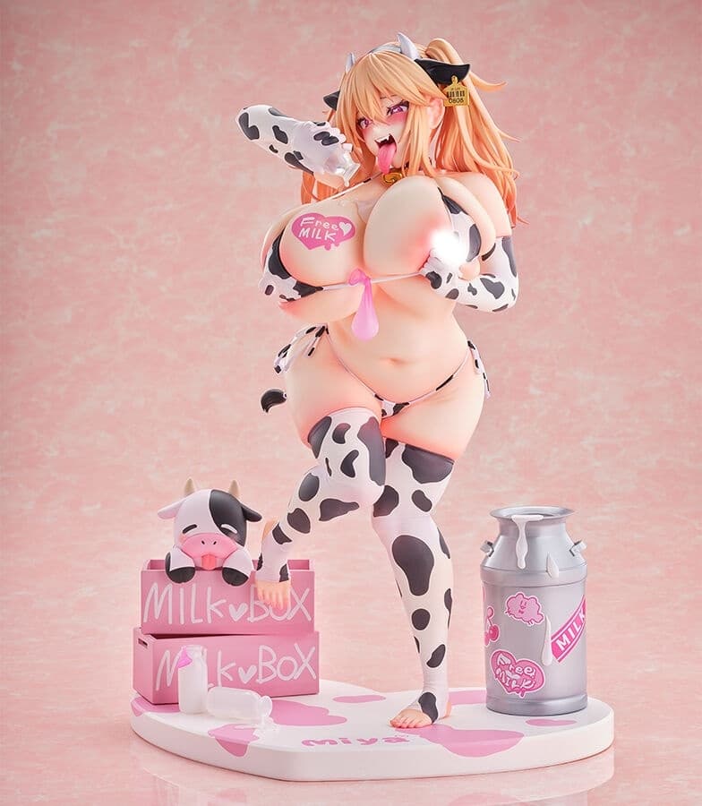 Sokuhame Dekichau JK Miya-chan no Ichinichi - Kojou Miyako - Creator's Collection - 1/5 - Cow Costume Ver., view 6 of 14