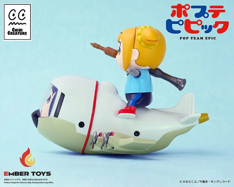 Chibi Creature Pop Team Epic POPUKO & PIPIMI: Skeleton Competition Ver. Soft Vinyl Figure, view 3 of 9