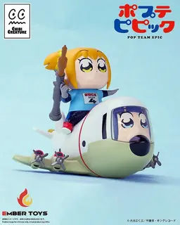 Chibi Creature Pop Team Epic POPUKO & PIPIMI: Skeleton Competition Ver. Soft Vinyl Figure, view 3 of 10