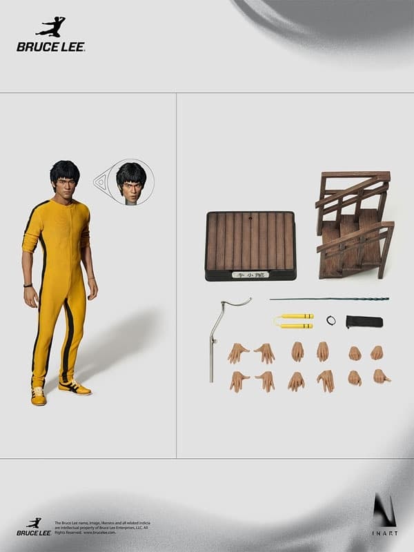 Bruce Lee (Yellow Jumpsuit) 1/6 Action Figure, view 24 of 24