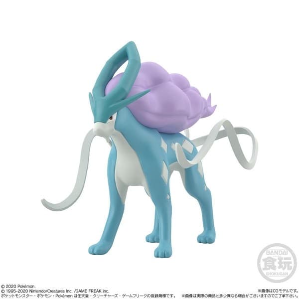 Pocket Monsters - Suicune - Bandai Shokugan - Candy Toy - Pokémon Scale World - 1/20