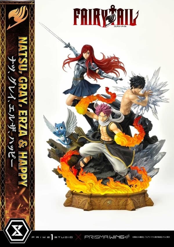 Fairy Tail - Erza Scarlet - Gray Fullbuster - Happy - Natsu Dragneel - Concept Masterline (CMFT-01) - Prisma Wing - 1/6