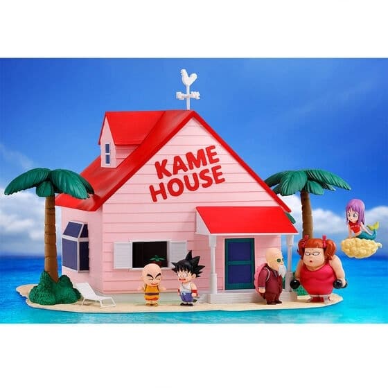 Dragon Ball - Krillin - Muten Roshi - Ningyo - Pichi-pichi Gal - Son Goku - World Collectable Figure - World Collectable Figure Premium - Kame House Set