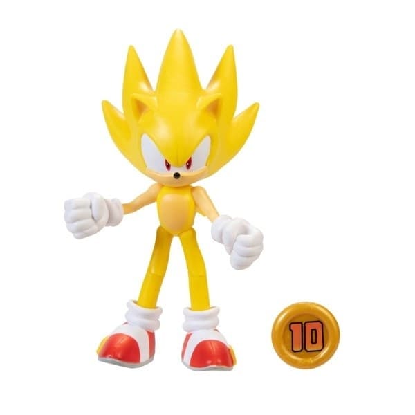 Sonic the Hedgehog - Super Sonic - Sonic 4-Inch Articulated Figure (Wave 3) - Modern Super Sonic