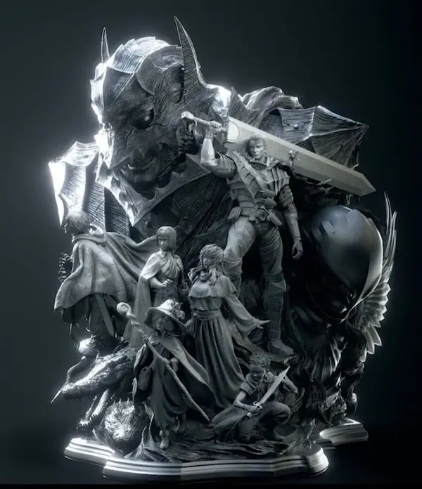 Berserk - Casca - Farnese - Griffith - Guts - Isidro - Puck - Schierke - Serpico - Bust - 1/1