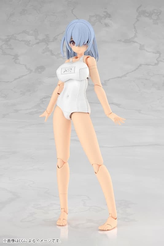 Frame Arms Girl MIZUKI School Swimsuits White Ver. Plastic Model