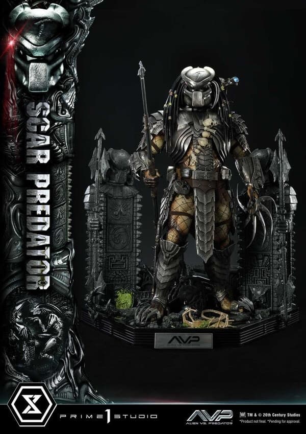Alien Vs Predator - Alien Warrior - Facehugger - Scar Predator - Museum Masterline Series (MMPR-04) - 1/3