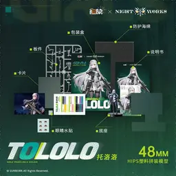 Girls' Frontline 2: Exilium Tololo Unpainted Miniature Plastic KIt, view 4 of 4