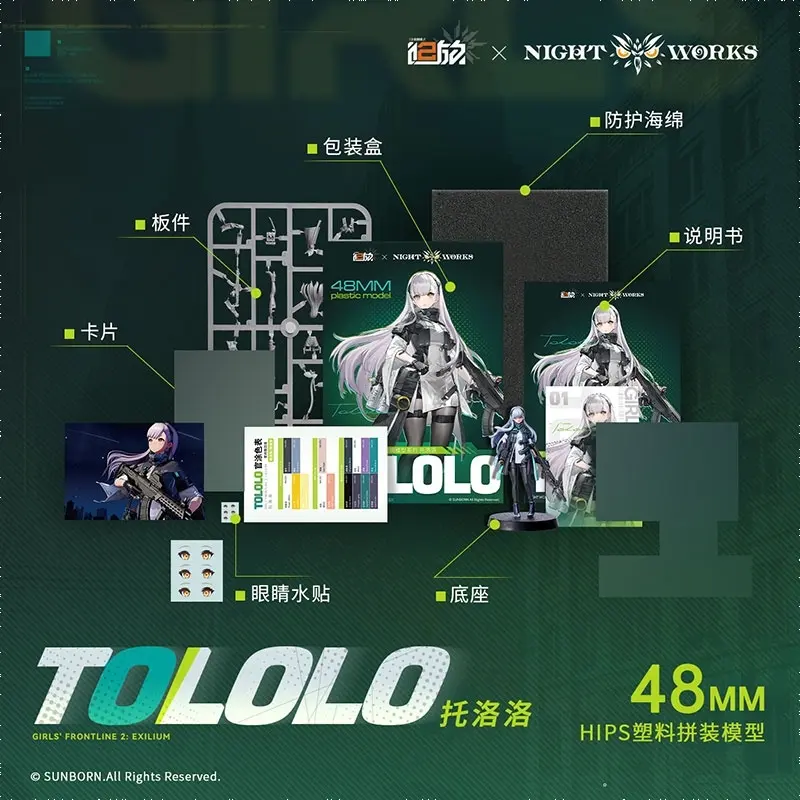Girls' Frontline 2: Exilium Tololo Unpainted Miniature Plastic KIt, view 3 of 3