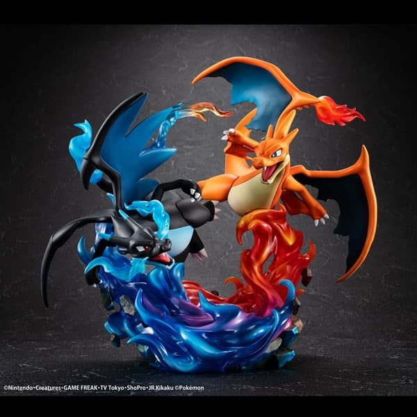 G.E.M. EX Series Pokemon Mega Charizard X & Mega Charizard Y Complete Figure