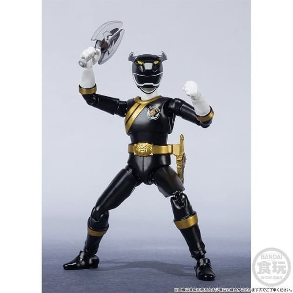 Hyakujuu Sentai Gaoranger - GaoBlack - Bandai Shokugan - Candy Toy - Shodo Super
