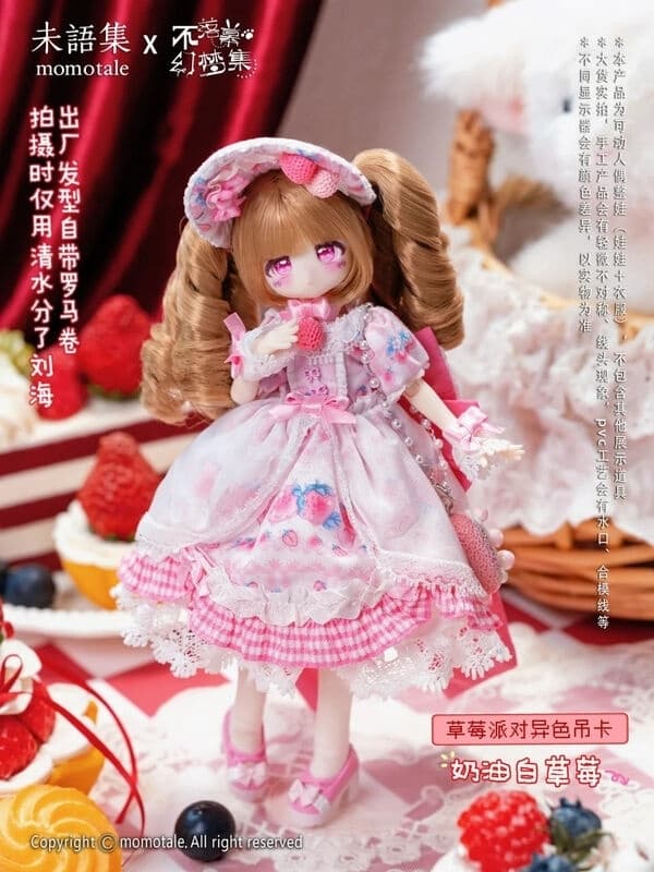 Endless Dream - MomoTale - Strawberry Party - 1/8 - Hanging Card Recolor