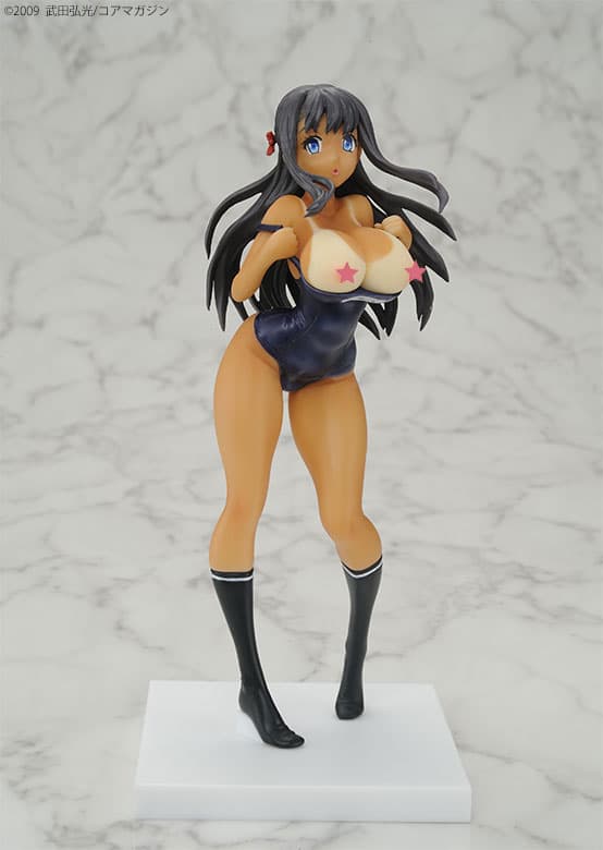 Tsundero - Cute Succubus: Yuna Tachibana School Swimsuit ver. Sun Tanned 1/10 Complete Figure