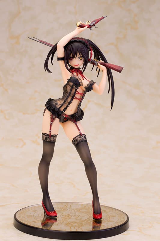 Date A Live Kurumi Tokisaki Lingerie Ver. Black color 1/7 Complete Figure