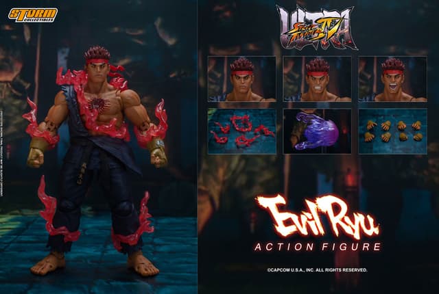 Ultra Street Fighter IV Action Figure Evil Ryu
