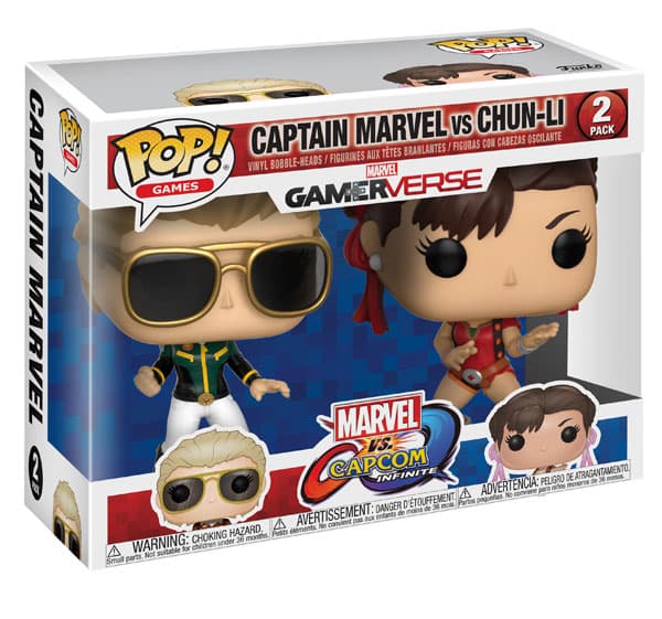 POP! "Marvel vs. Capcom: Infinite" Captain Marvel vs Chun Li (Limited Color Ver.)