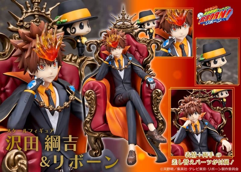 TV Anime "Reborn!" Tsunayoshi Sawada & Reborn Complete Figure, view 15 of 15