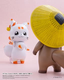 Chibi Creature Little Fox with Two Tails Tenko Soft Vinyl Figure, view 6 of 13