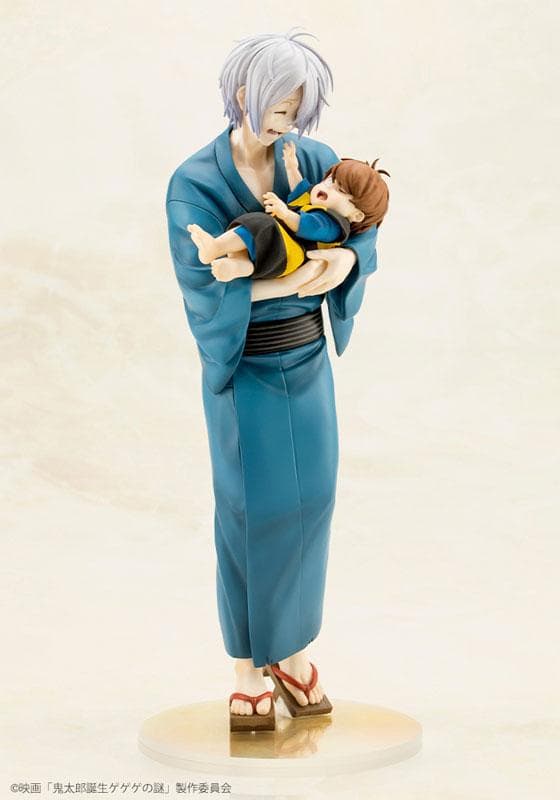 Movie "The Birth of Kitaro: Mystery of GeGeGe" Kitaro's Father & Baby Kitaro Complete Figure