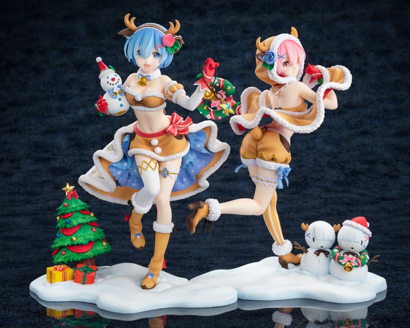 KDcolle Re:ZERO -Starting Life in Another World- Ram & Rem Reindeer Maid Set 1/7 Complete Figure