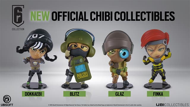 Rainbow Six Siege Six Collection Chibi Figure Series 4 - Set of 5