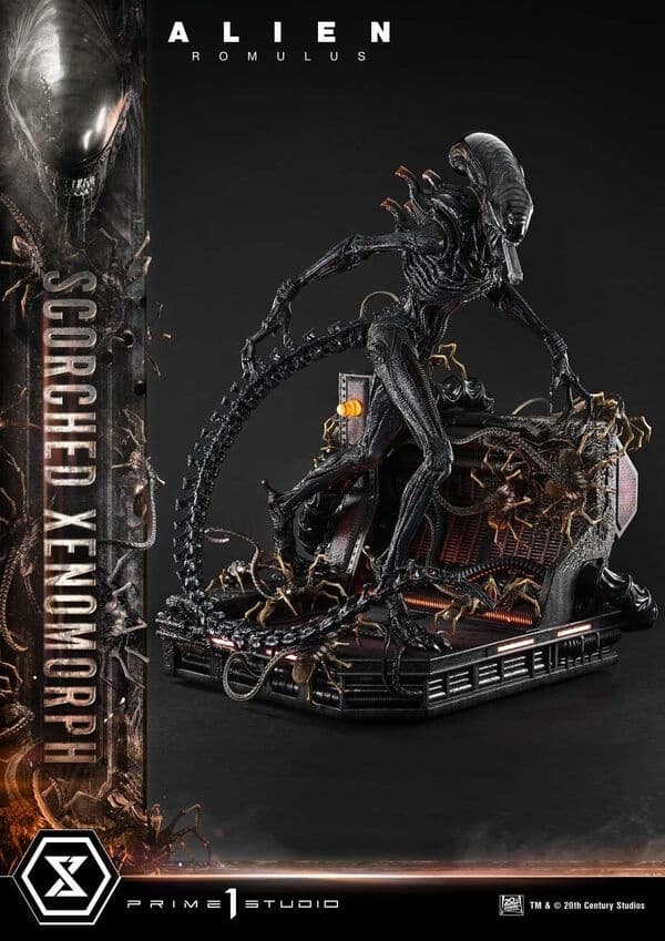 Alien: Romulus - Facehugger - Scorched Alien - Museum Masterline XL (MMXLAL-02DXS) - 1/3 - DX Bonus Version