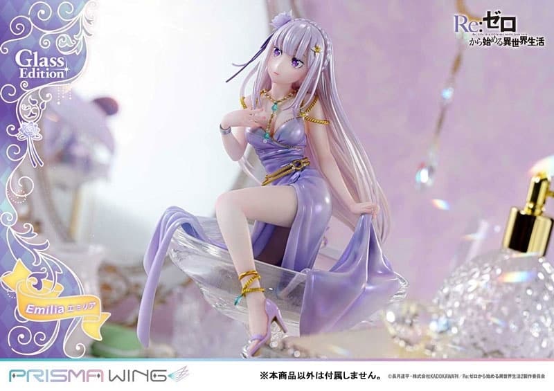 PRISMA WING Re:ZERO -Starting Life in Another World- Emilia Glass Edition 1/7 Complete Figure, view 10 of 21