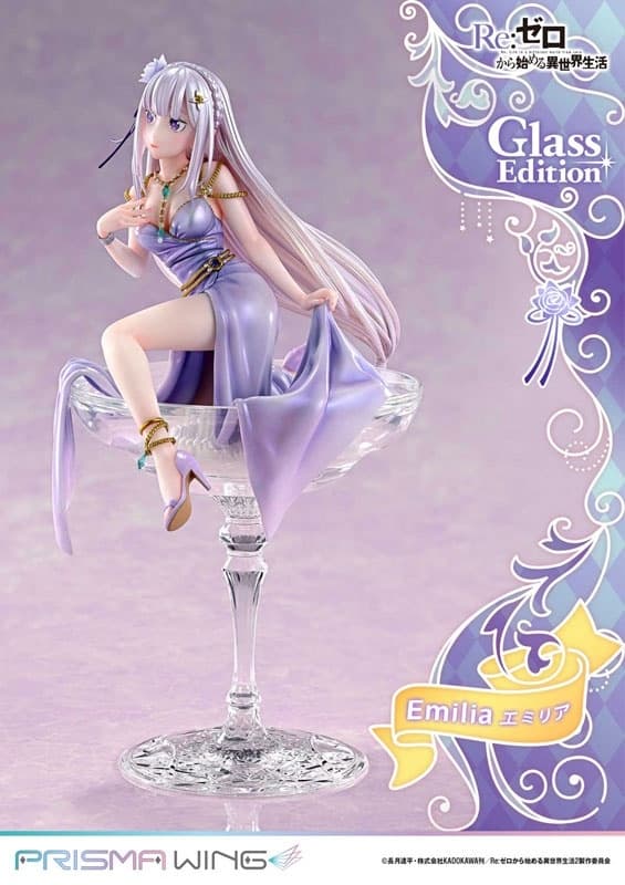 PRISMA WING Re:ZERO -Starting Life in Another World- Emilia Glass Edition 1/7 Complete Figure, view 6 of 21