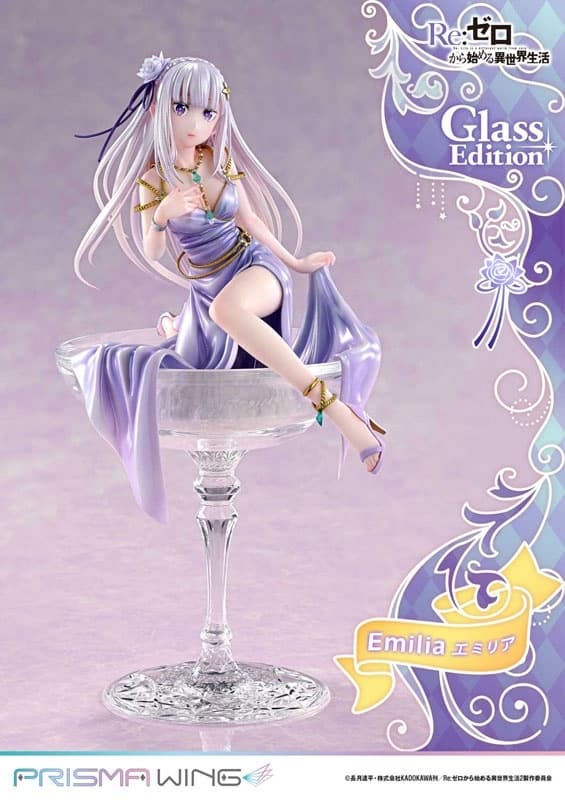 PRISMA WING Re:ZERO -Starting Life in Another World- Emilia Glass Edition 1/7 Complete Figure, view 19 of 21