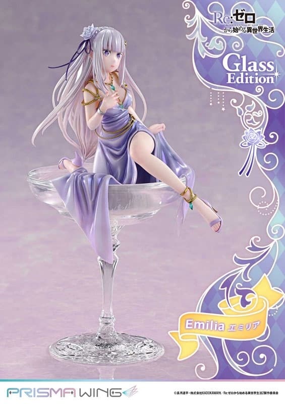 PRISMA WING Re:ZERO -Starting Life in Another World- Emilia Glass Edition 1/7 Complete Figure, view 5 of 21