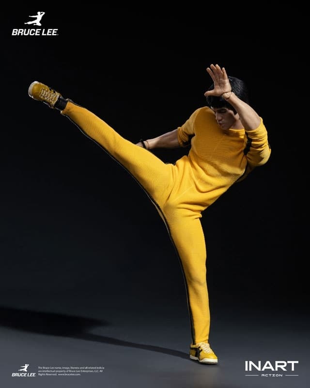Bruce Lee (Yellow Jumpsuit) 1/12 Action Figure, view 9 of 20