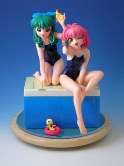 Onegai Twins - Marie - Miyafuji Miina - Onodera Karen - School Swimsuit Ver.