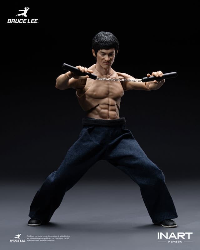 Bruce Lee (Kung Fu Outfit) 1/12 Action Figure, view 8 of 17