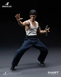 Bruce Lee (Kung Fu Outfit) 1/12 Action Figure, view 5 of 18