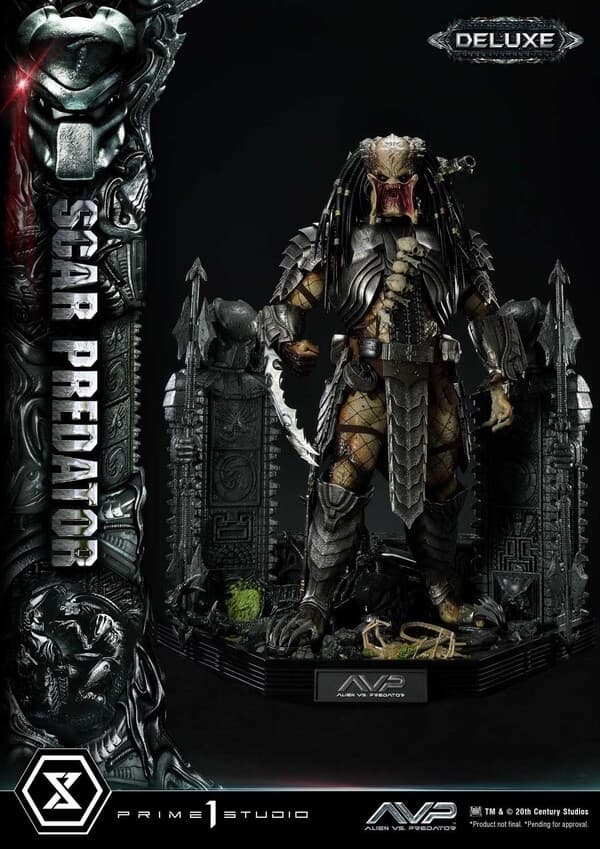 Alien Vs Predator - Alien Warrior - Facehugger - Scar Predator - Museum Masterline Series (MMPR-04DX) - 1/3 - DX Version