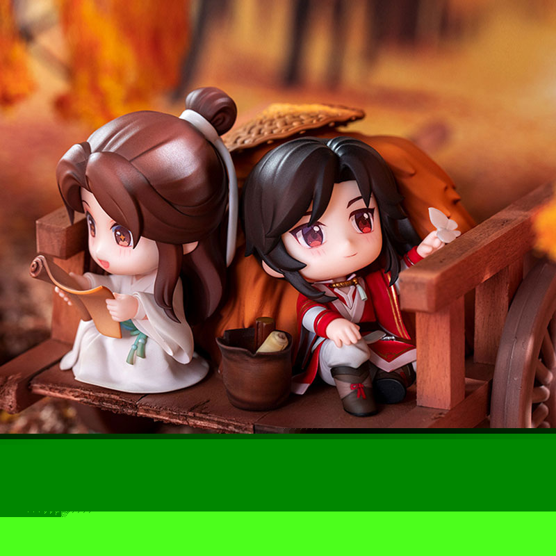 Comic "Heaven Official's Blessing" Xie Lian & San Lang Mountain Walking in Twilight Maple Figure