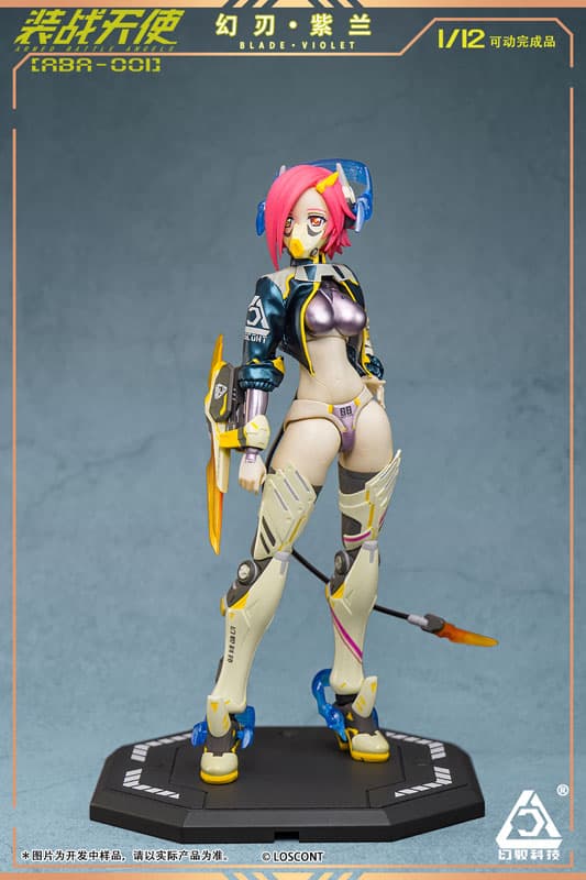 Armored Battle Angels Series ABA-001 Blade Violet 1/12 Posable Figure