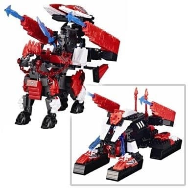 Tenkai Knights - Kurokishi - Spectros Red Commander - Tenkai Knights Basic Figure (V-002) - W Vehicle War Horse & Strike Buster Tank