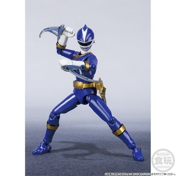 Hyakujuu Sentai Gaoranger - GaoBlue - Bandai Shokugan - Candy Toy - Shodo Super