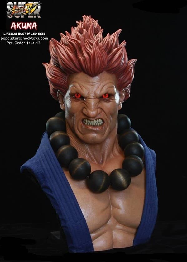 Super Street Fighter IV - Gouki - Mixed Media - Street Fighter: Lifesize Bust - 1/1
