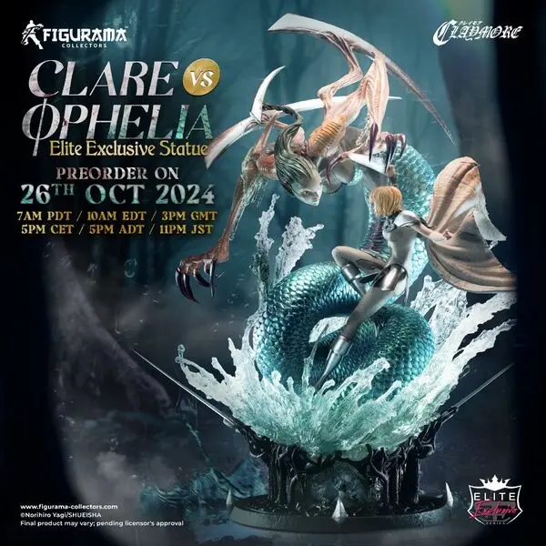Claymore - Clare - Ophelia - Elite Exclusive Statue - 1/6
