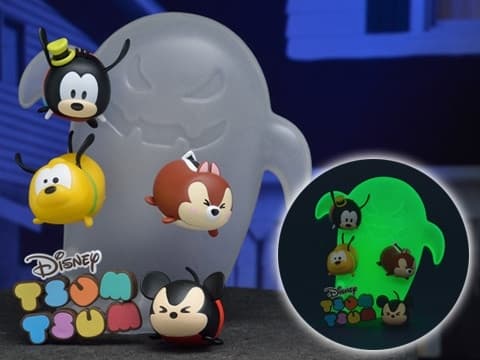 Disney Tsum Tsum - Chip - Goofy - Mickey Mouse - Pluto - Sega Disney Prize - Night of the Zum