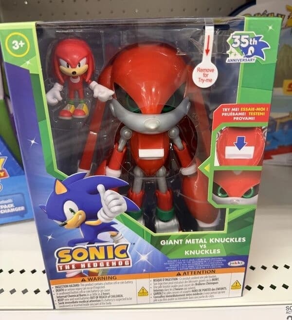 Sonic the Hedgehog - Knuckles the Echidna - Metal Knuckles - Sonic 35 Shuunen - Sonic Diorama Playset - Giant Metal Knuckles vs. Knuckles