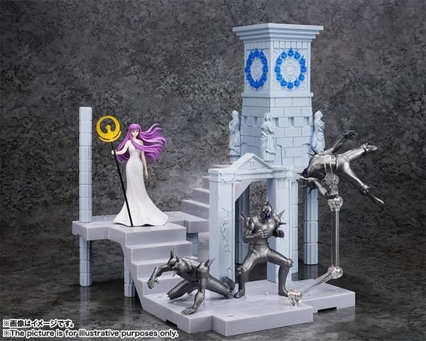 Saint Seiya - Athena (Kido Saori) - D.D. Panoramation - Golden Zodiac Extention Set Fire Clock of the Sanctuary -Goddess Athena and Soldiers-